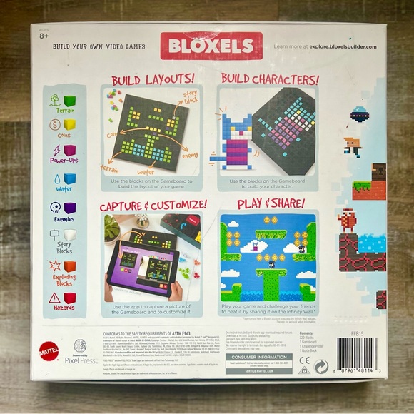 Like New Mattel Bloxels Bulld Your Own Video Game - Picture 4 of 6